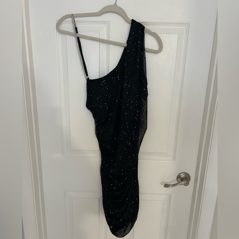 Black sparkly party dress